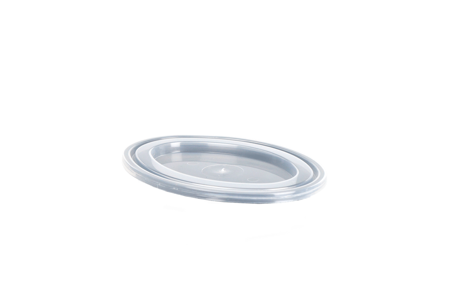 Deksel ovaal sausbakje Ø95mm Transparant