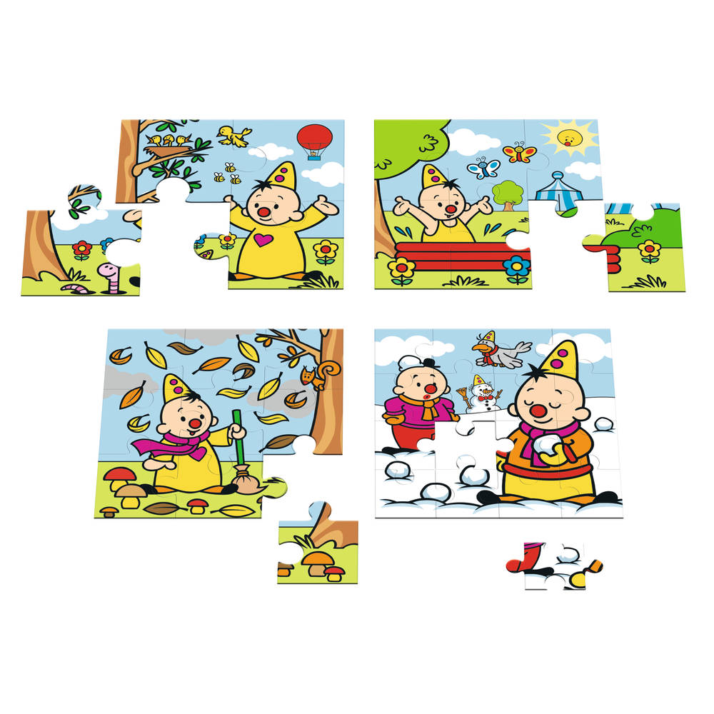 Bumba 4-in-1 puzzelset 4 seizoenen 4 + 6 + 9 + 16 stukjes