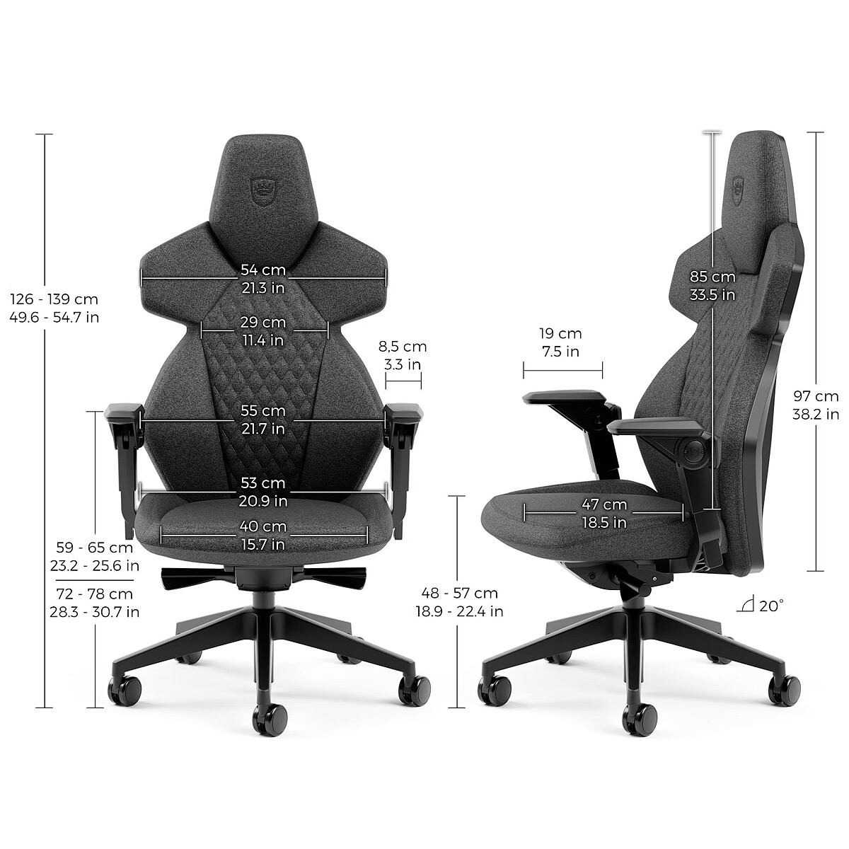 Noblechairs Dawn TX (Granite)