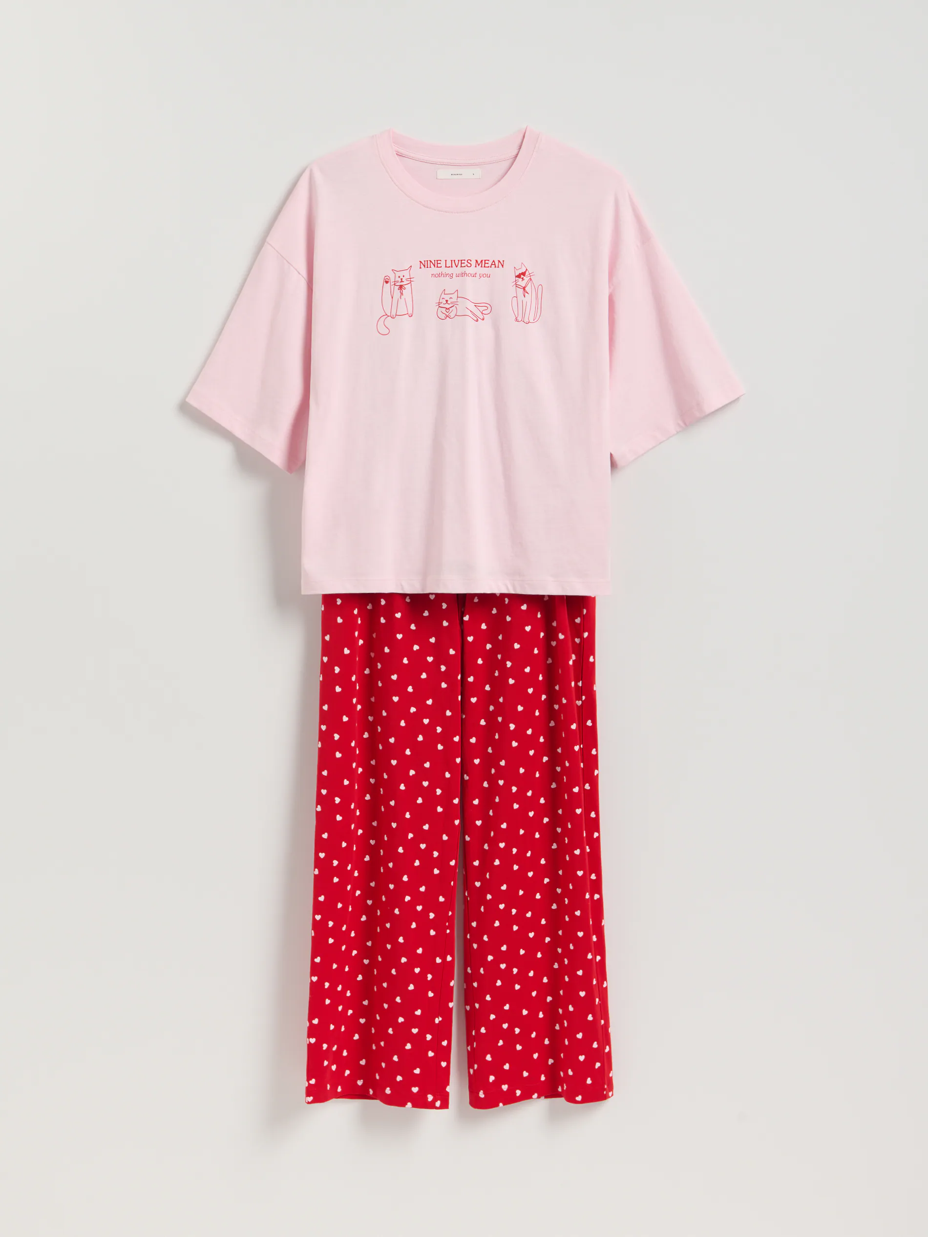 Zweiteiliges Pyjama-Set aus Baumwolle