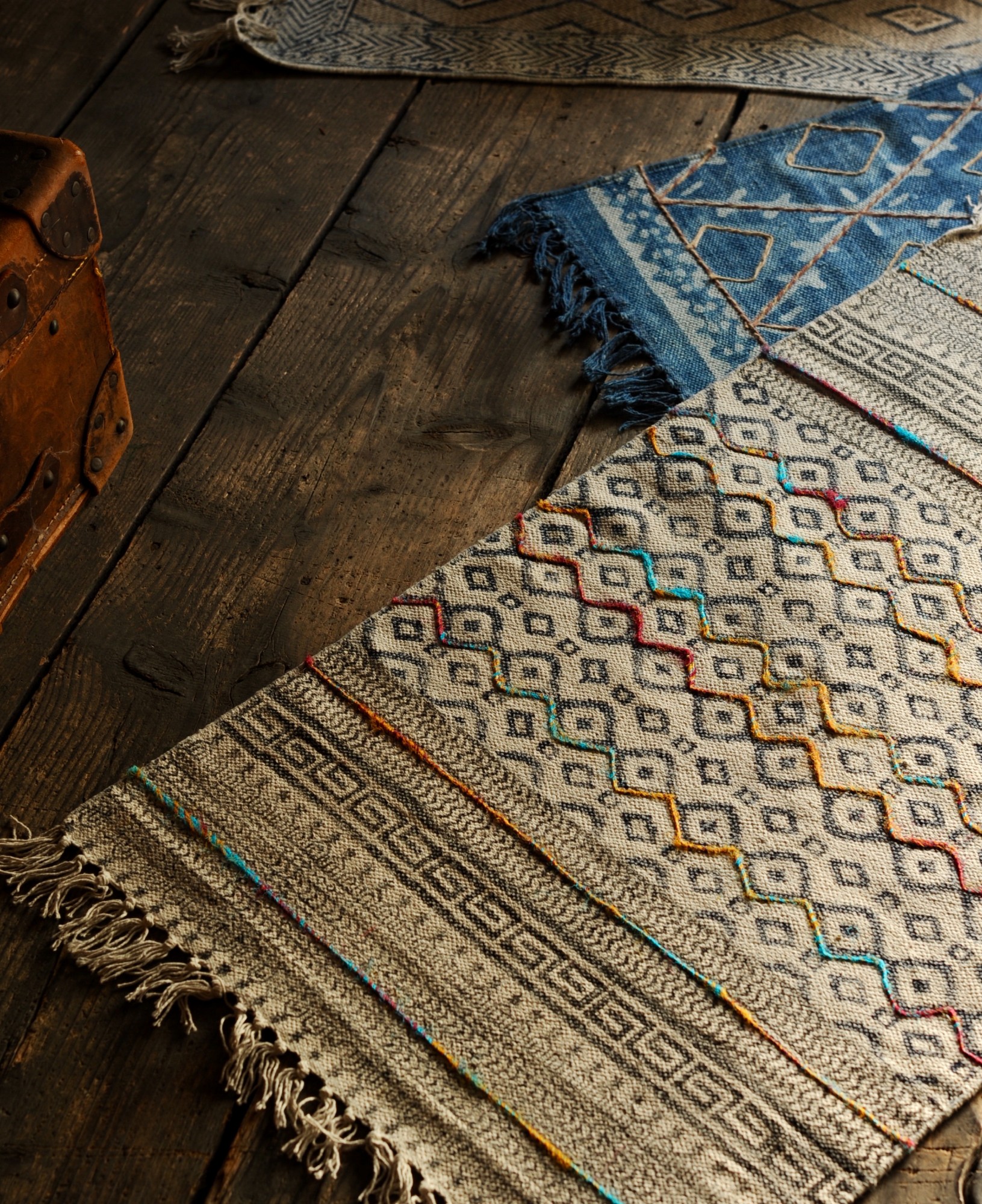 Mini-Rug 'Agani', handbedruckt, T 60 cm, B 90 cm von fischer's lagerhaus