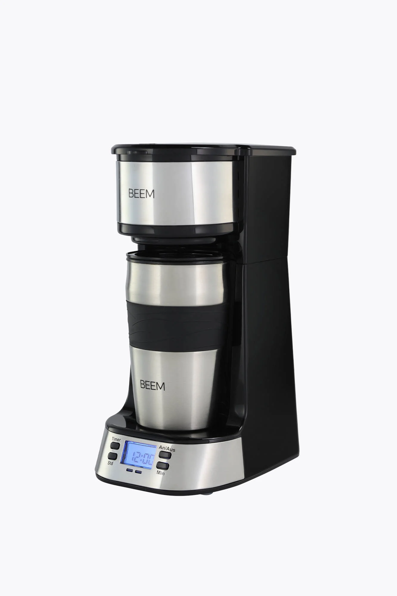 BEEM Single-Kaffeemaschine Thermo2Go 750W Edelstahl/Schwarz