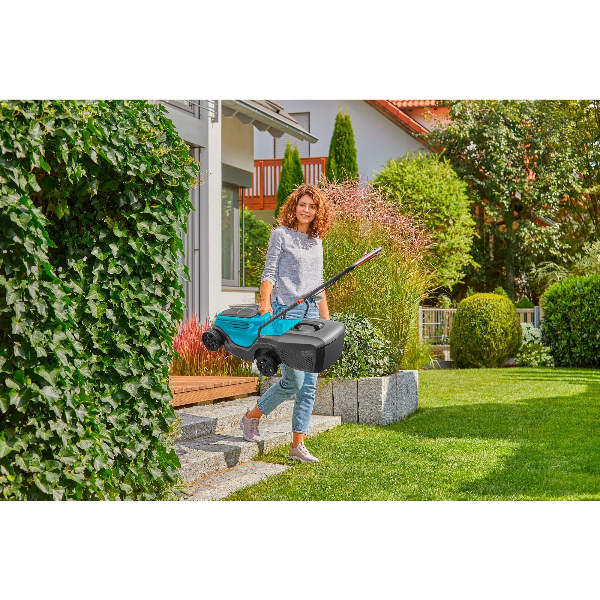 GARDENA Rasenmäher Akku-Rasenmäher PowerMax 30/18V P4A Ready-To-Use Set, 18Volt