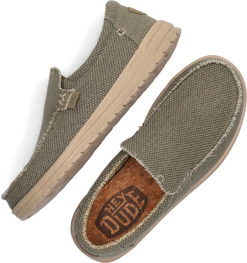HEYDUDE Instappers Heren Mikka Braided Maat: 41 Materiaal: Textiel Kleur: Groen