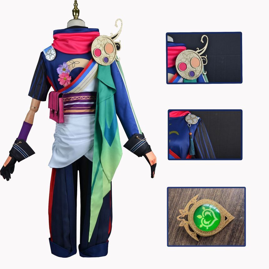 Custaplayu - Genshin Tighnari Cosplay Kostuumset