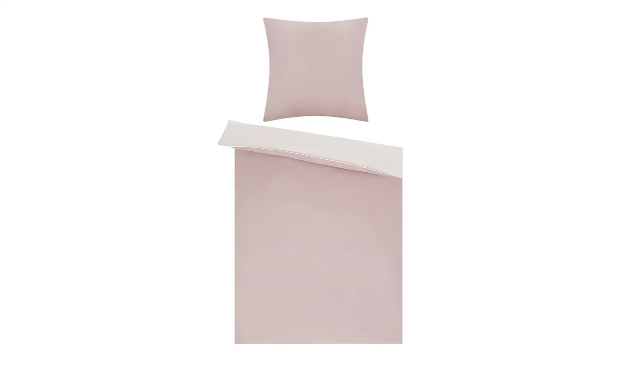 HOME STORY Renforcé Wende-Bettwäsche Solid Piping