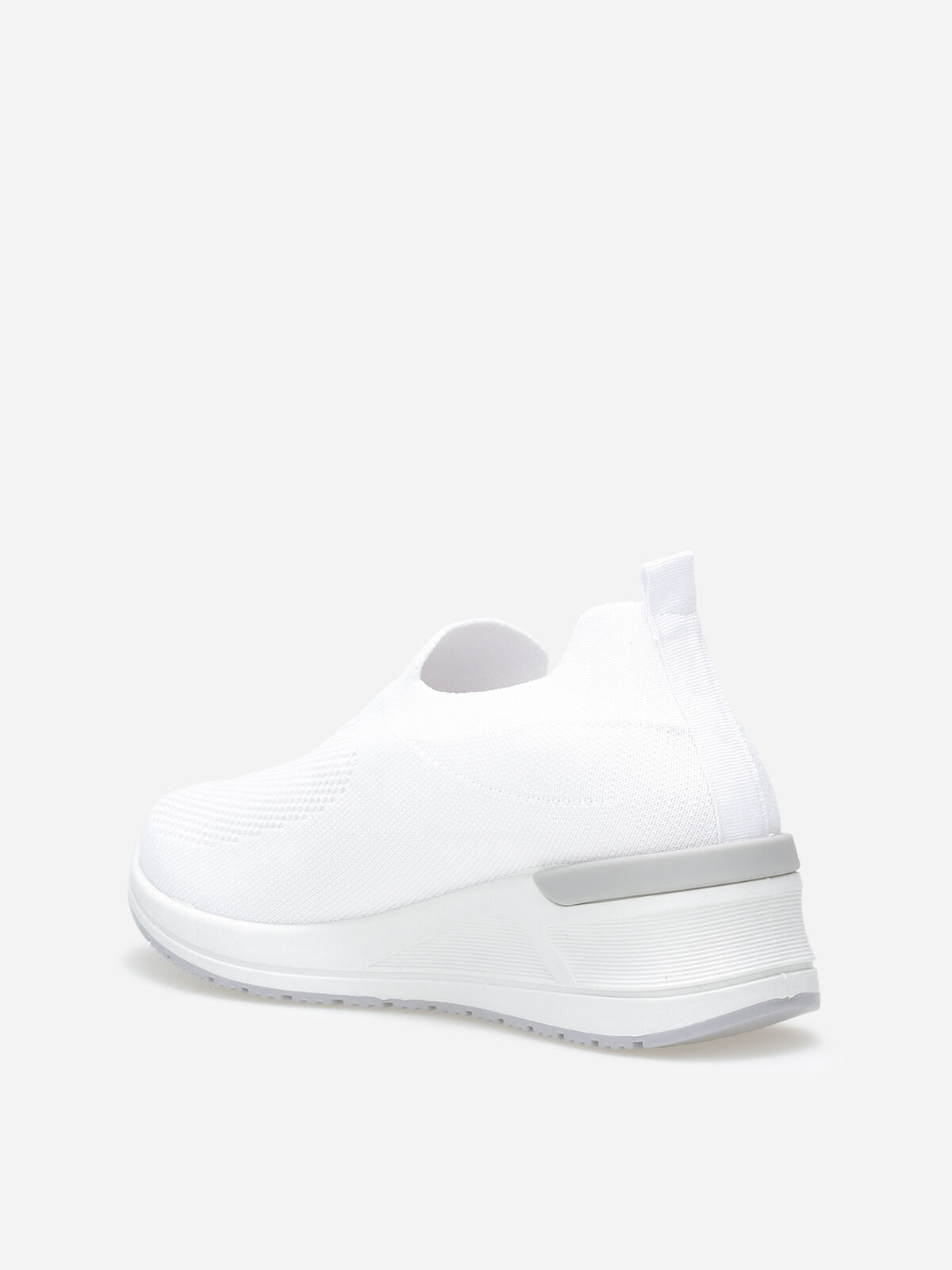 Baskets compensées slip-on- Blanc