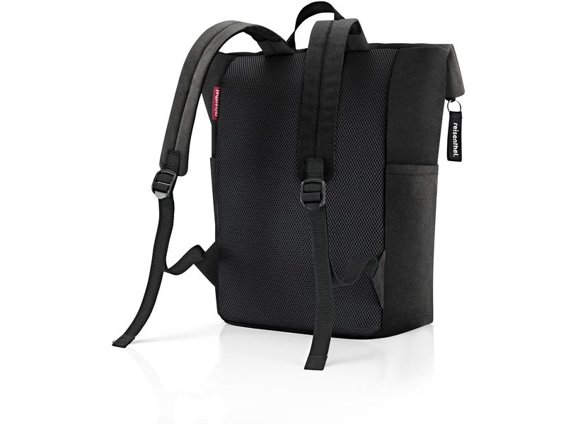Reisenthel Freizeitrucksack Rolltop Backpack Black Ranzen für Freizeit, Arbeitsweg und City-Trip