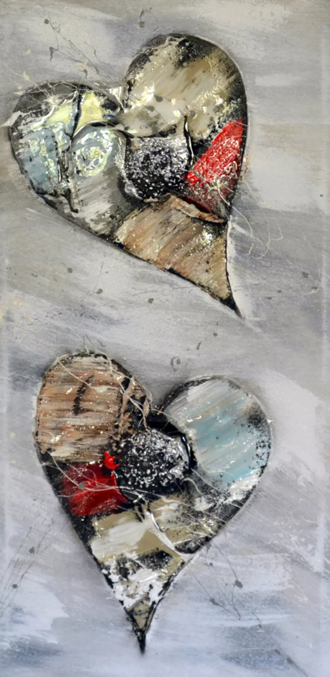 Wandbild 30 x 60 cm Hearts