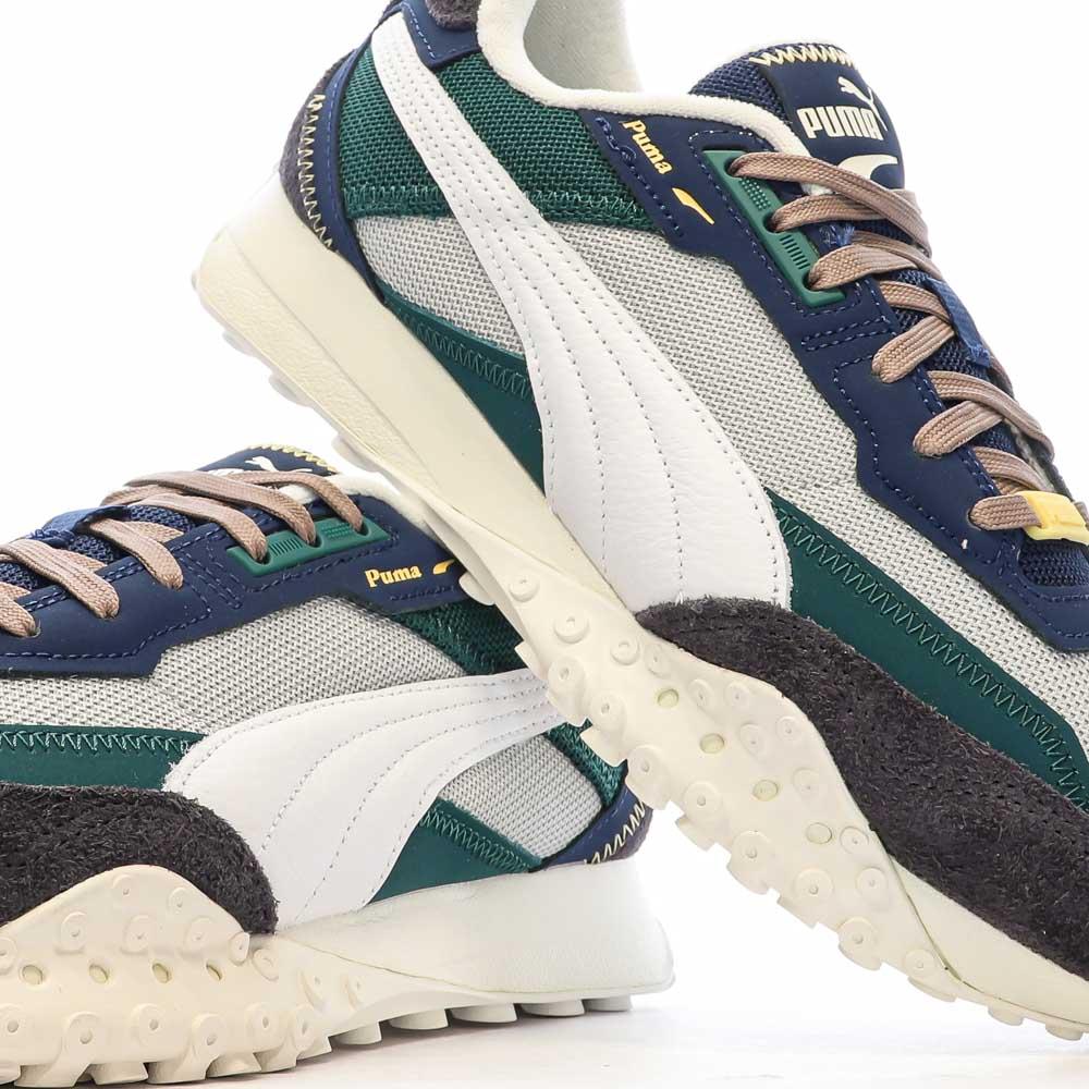 Puma Baskets Homme Blanc/Gris Homme Puma Blktop Rider