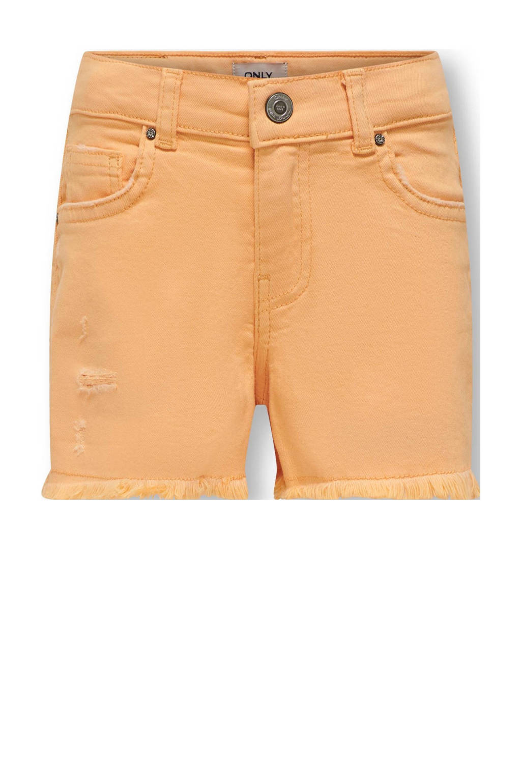 ONLY short KOGROBYN met slijtage oranje