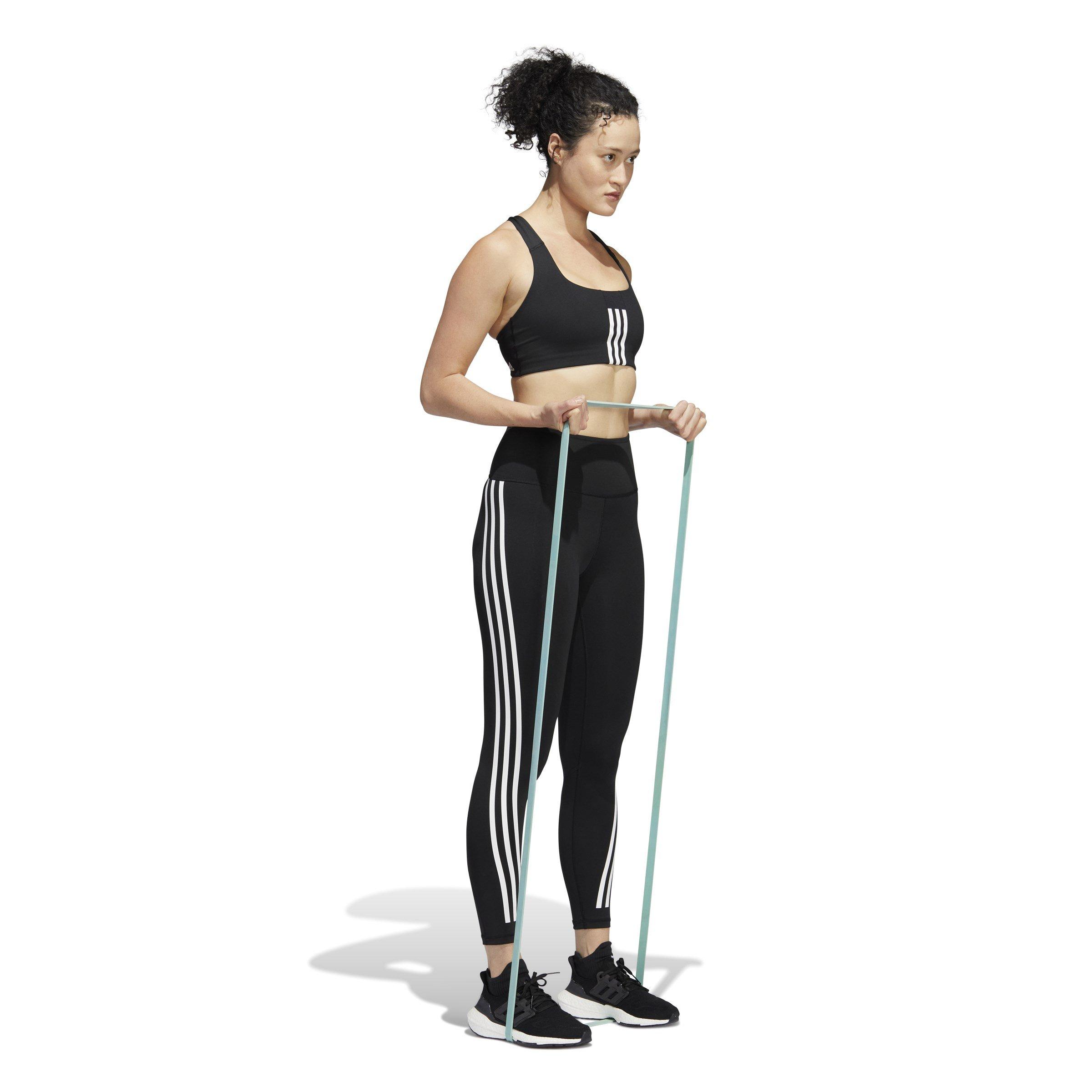 adidas Three Stripe Sports Bra Womens