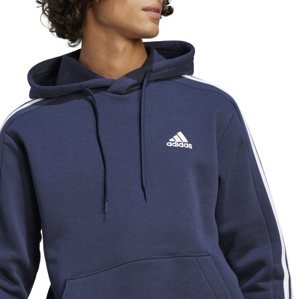adidas  3-Stripes Hooded Fleece