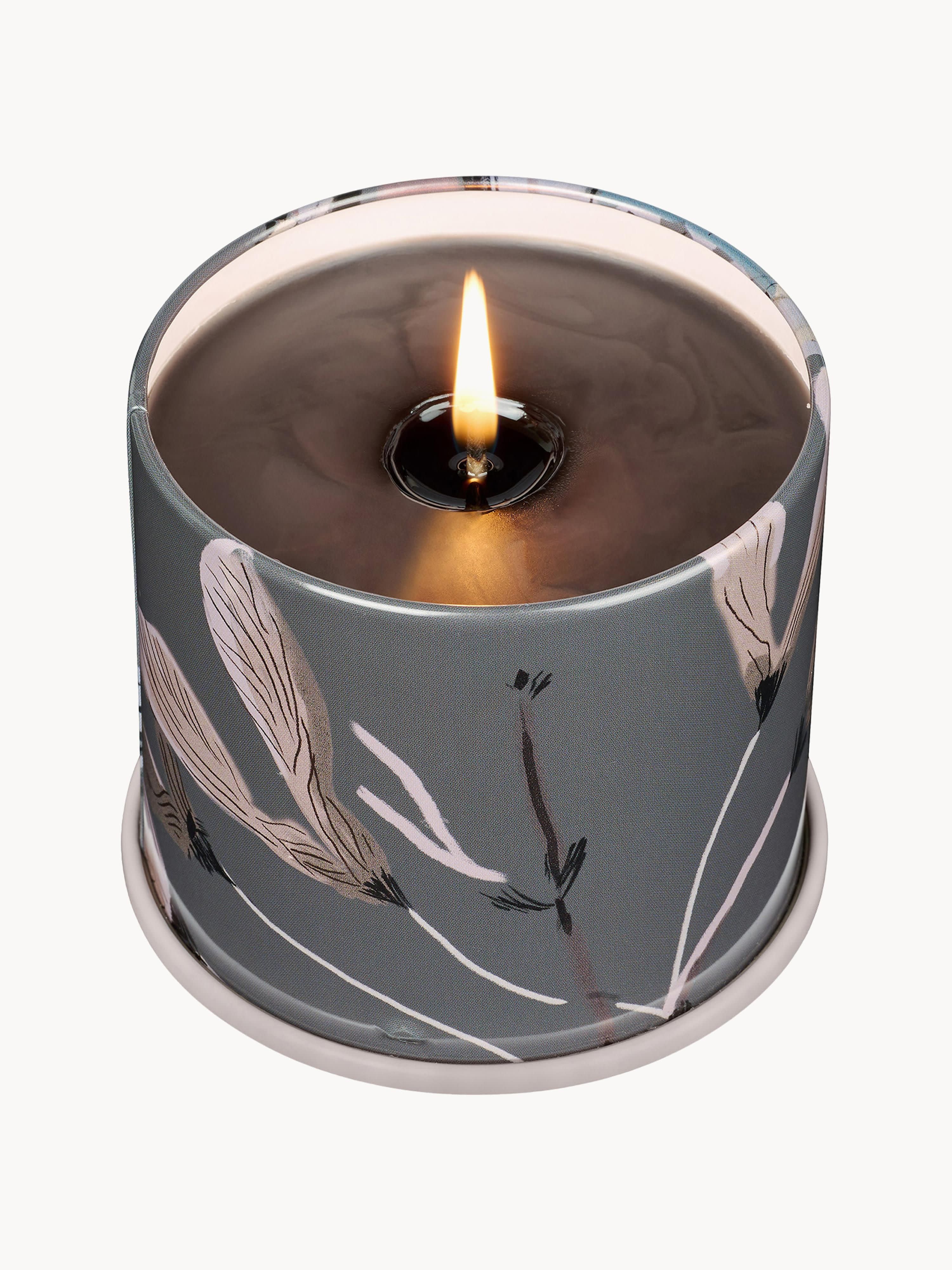 Geurkaars Vanity Tin (cederhout, suède & amber)