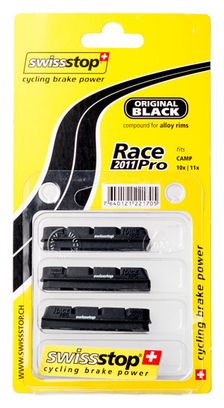 x4 Cartouches de Patins de Freins Swisstop RACE PRO (Jante Alu) Campagnolo