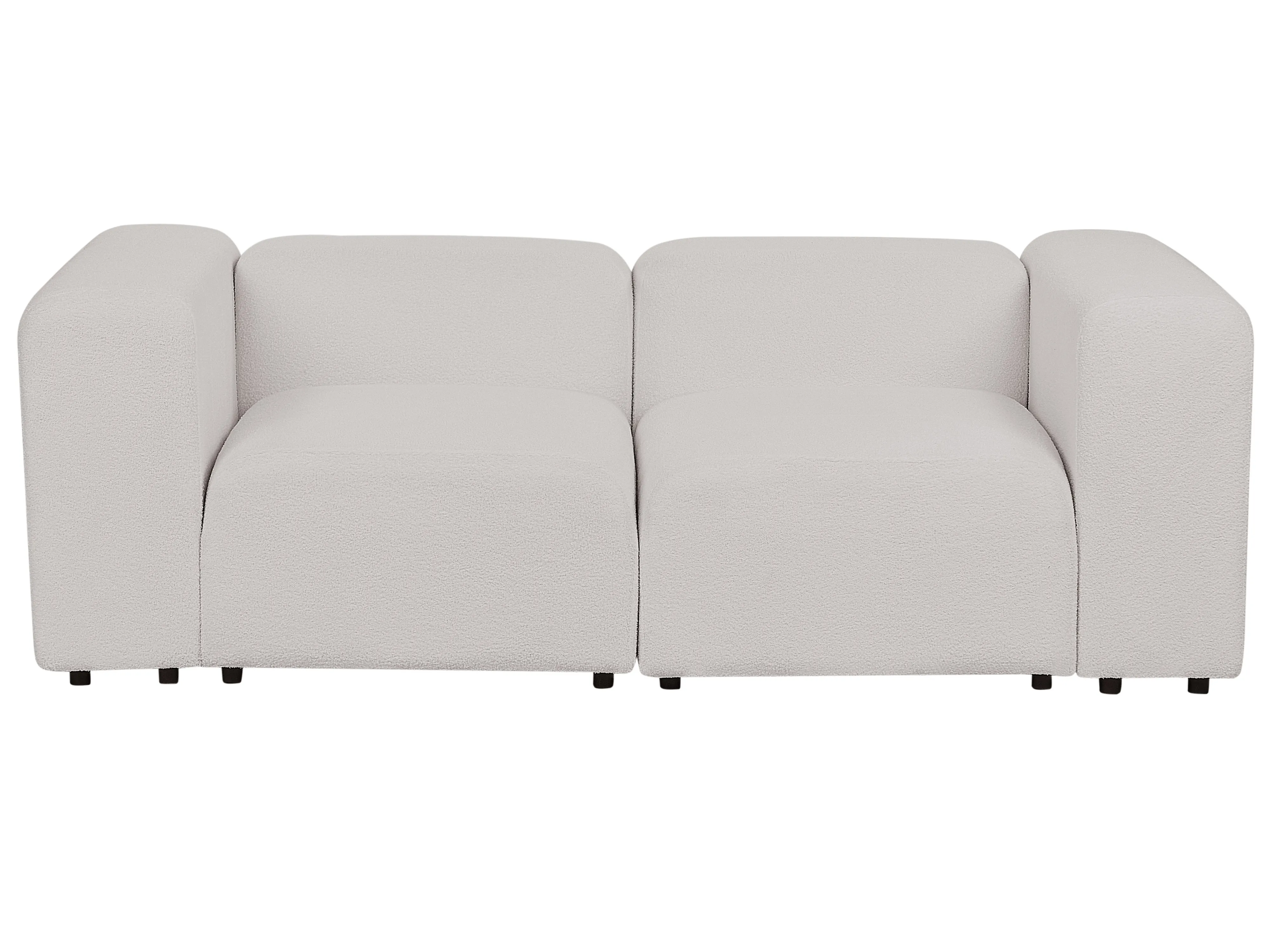 Modulaire bank 2-zits FALSTERBO Bouclé Lichtgrijs