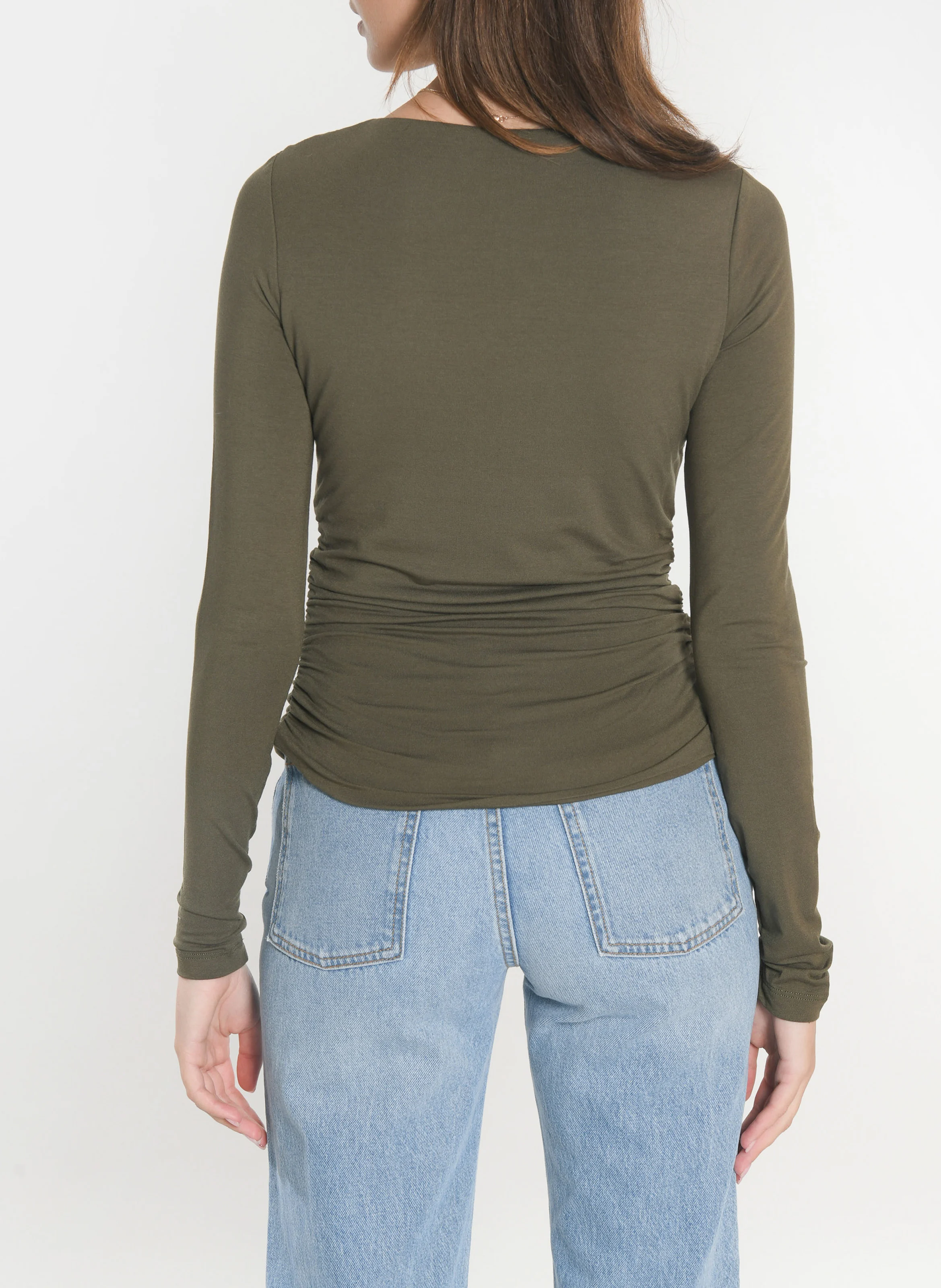 SIA - Tee-shirt cintré col rond| Kaki