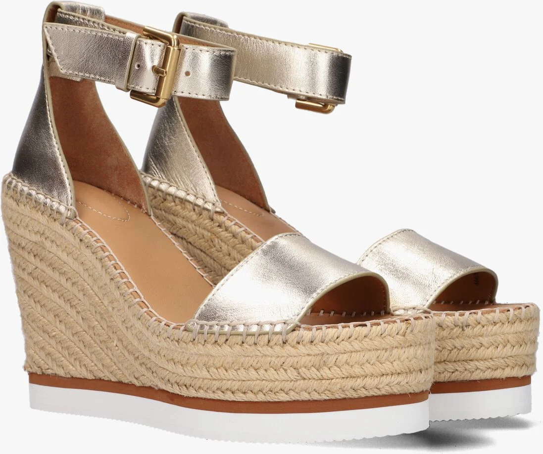 SEE BY CHLO\u00C9 gouden see by chlo&eacute; sandalen glyn high