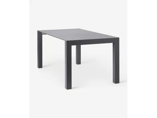 Neal Table extensible (170/264 x 90 cm) en MDF gris