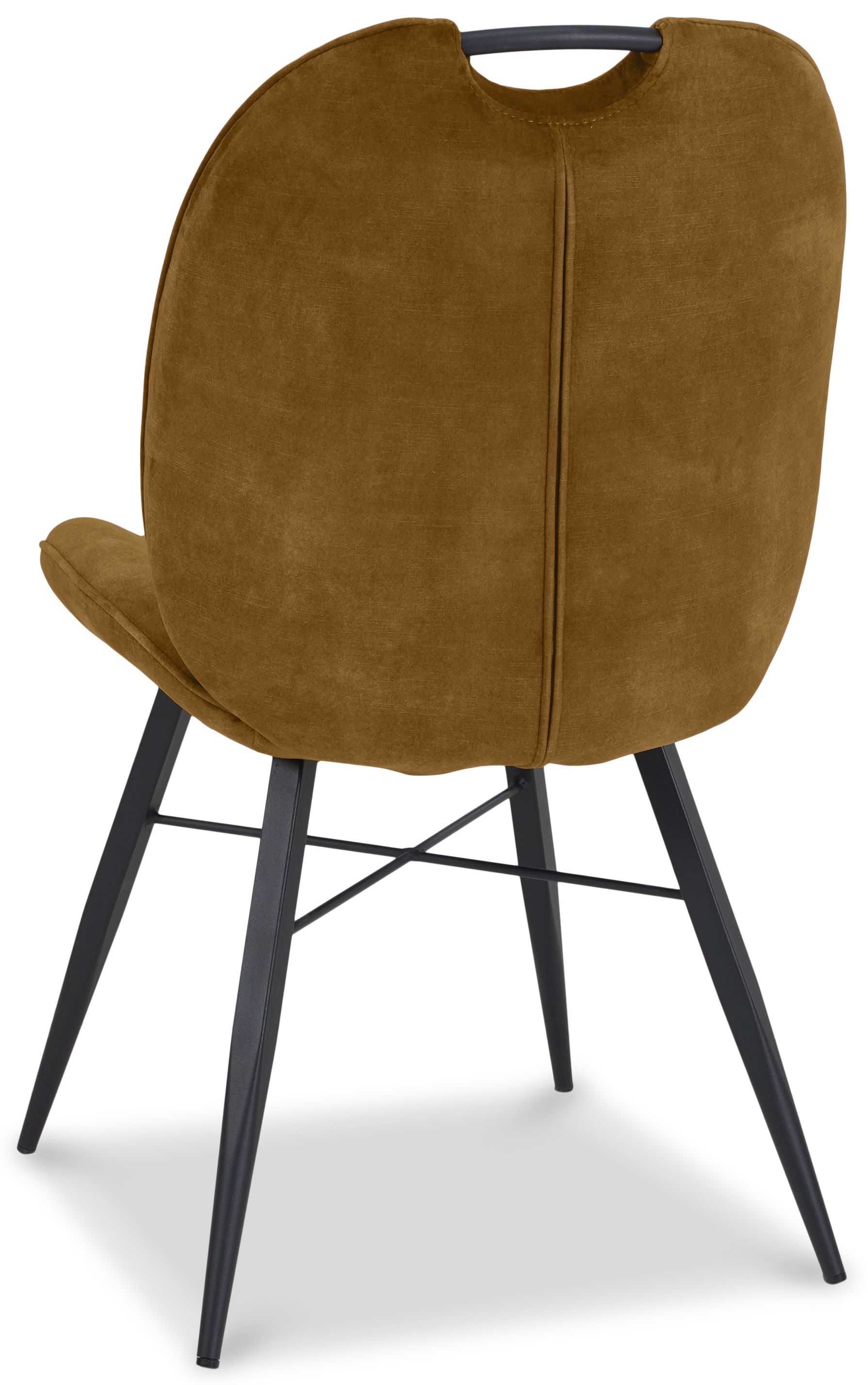 Eetkamerstoel Goldy Cognac Eva B53 x D65 x H92 cm