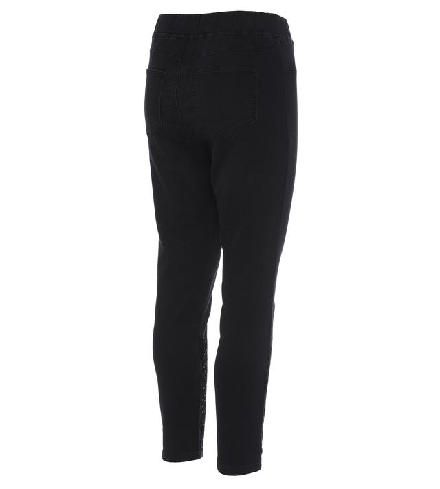 Sweat Jeans mit Flockprint