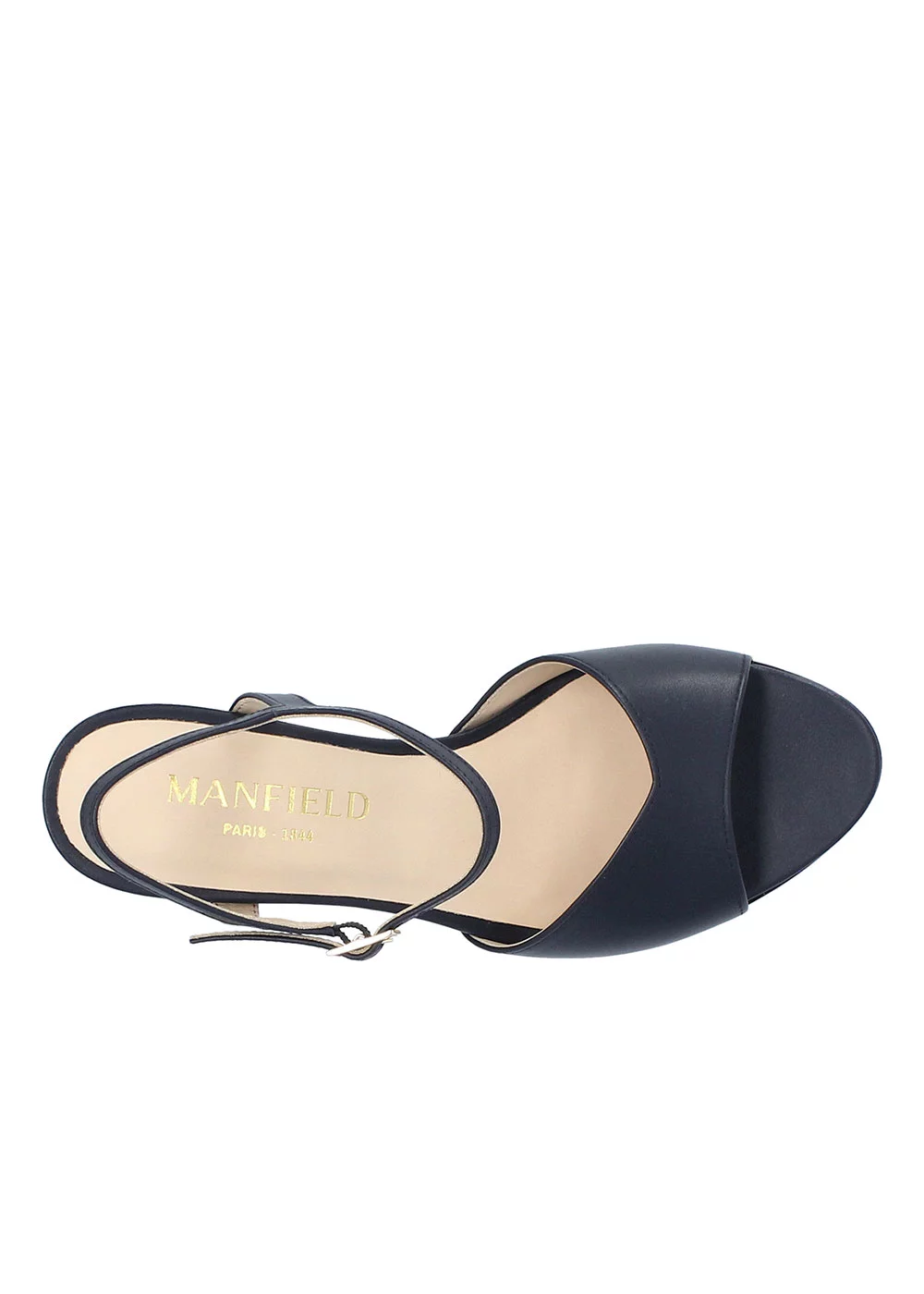 SANDALE CARRARE CUIR MARINE