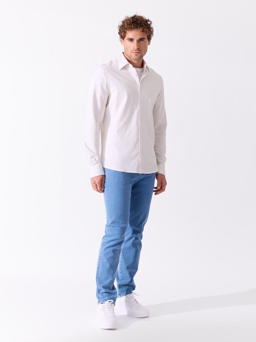 Cosimo jersey skjorte Coconut Milk