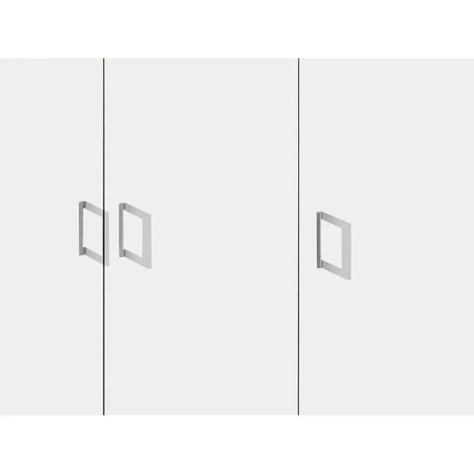 Interiax Opbergkast - Kledingkast 'Amelie' - Wit - 3 Deurs - 180x120x40cm