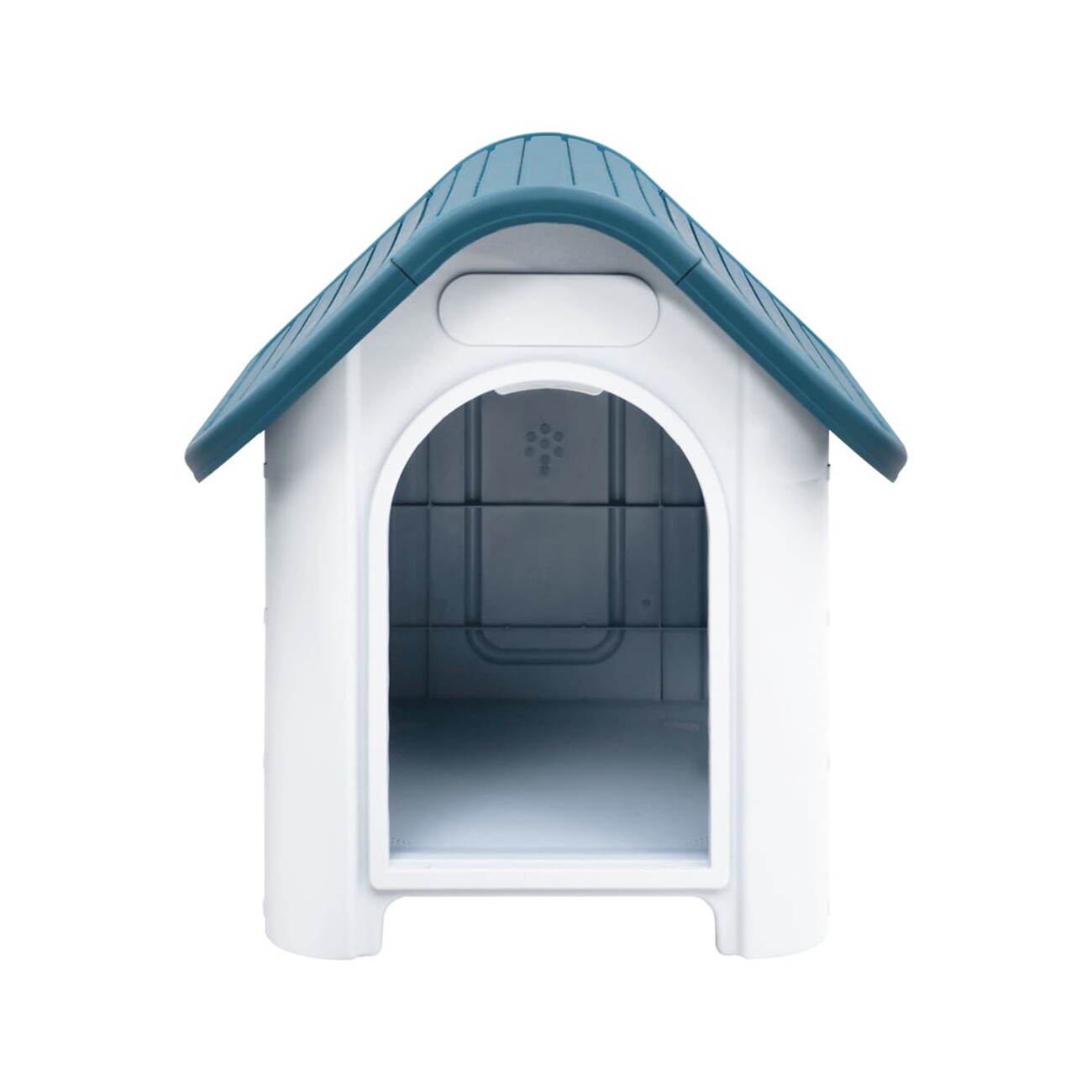 VidaXL Hundehütte 59x75x66cm Polypropylen Hundehaus blau