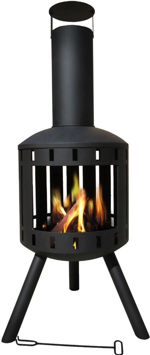 SenS-Line tuinhaard zwart D 44 H 127 cm