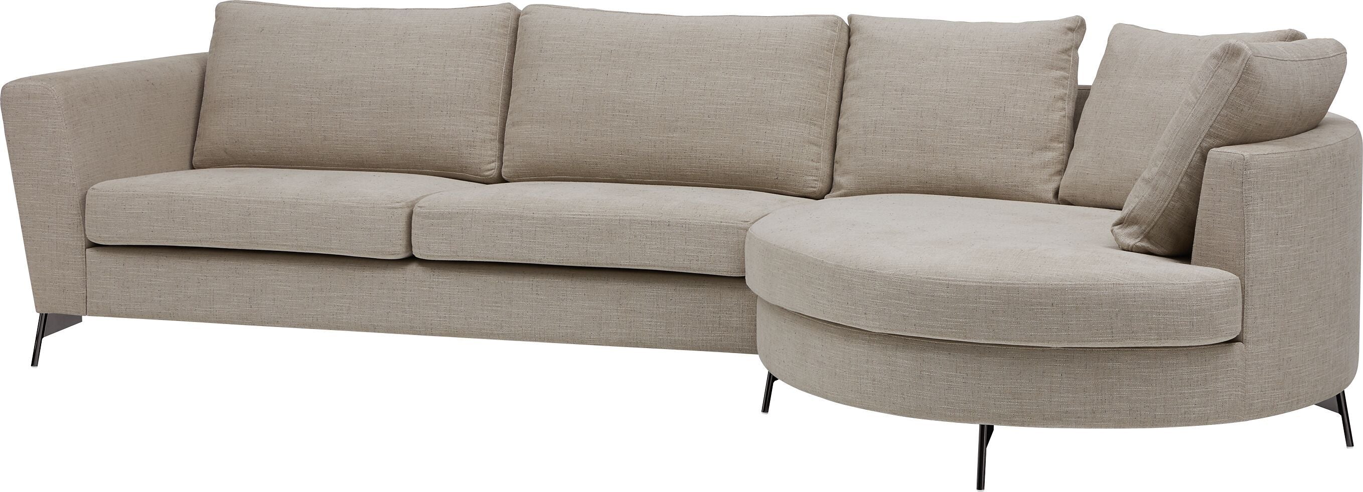 DIENER B St Brescia Ecksofa.r, beige - Beige / B: 309.0 cm x T: 148.0 cm x H: 81.0 cm