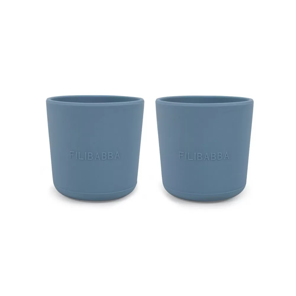 Filibabba Silikone Kop Powder Blue - 2 stk.