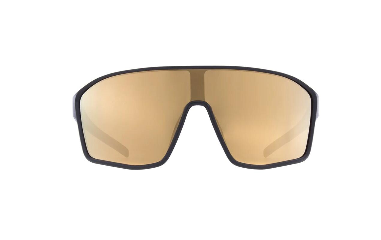 Sportbrille Daft Black, Smoke with Gold MirrorVelobrille