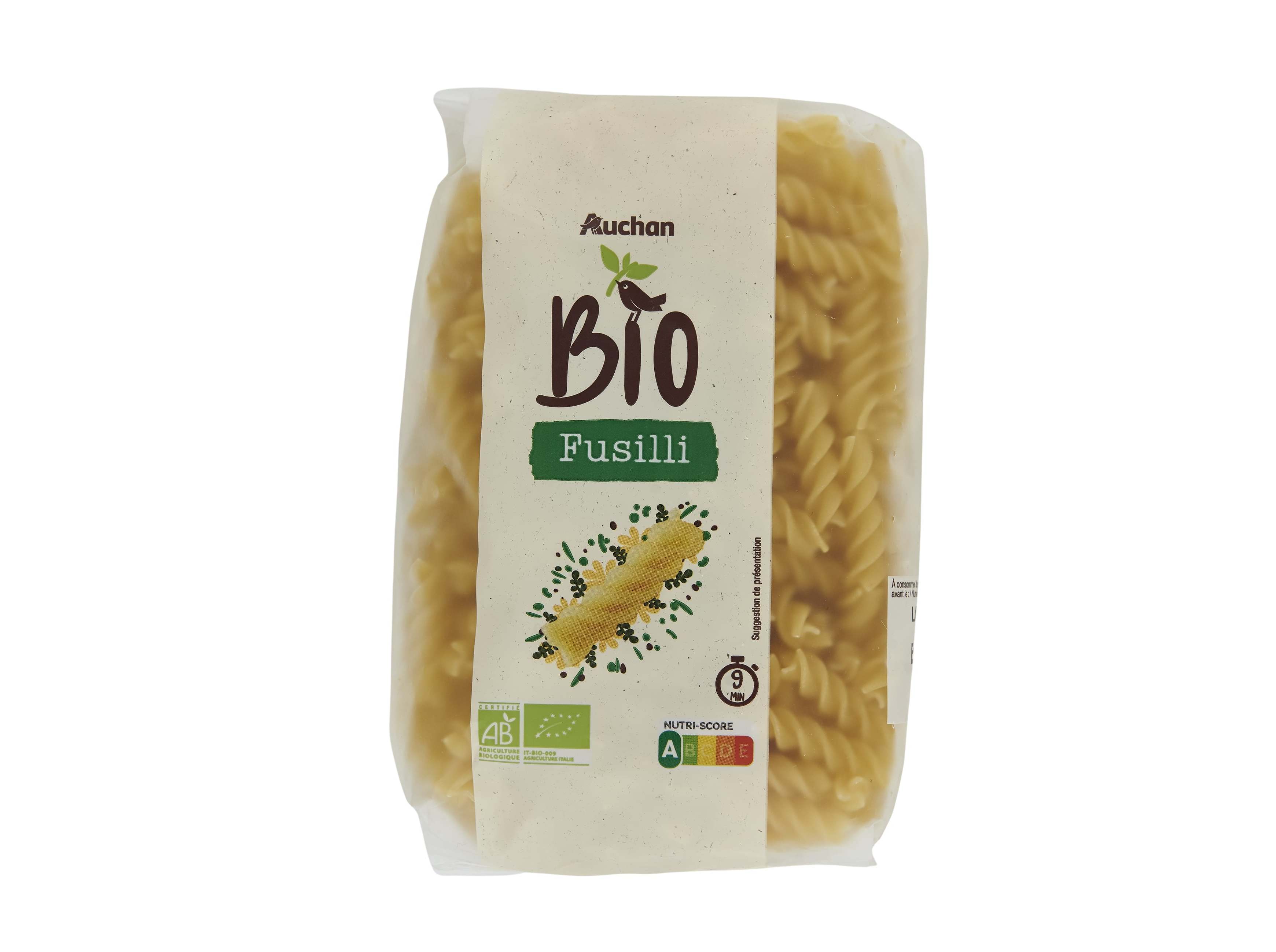 FUSILLI AUCHAN BIO 500G