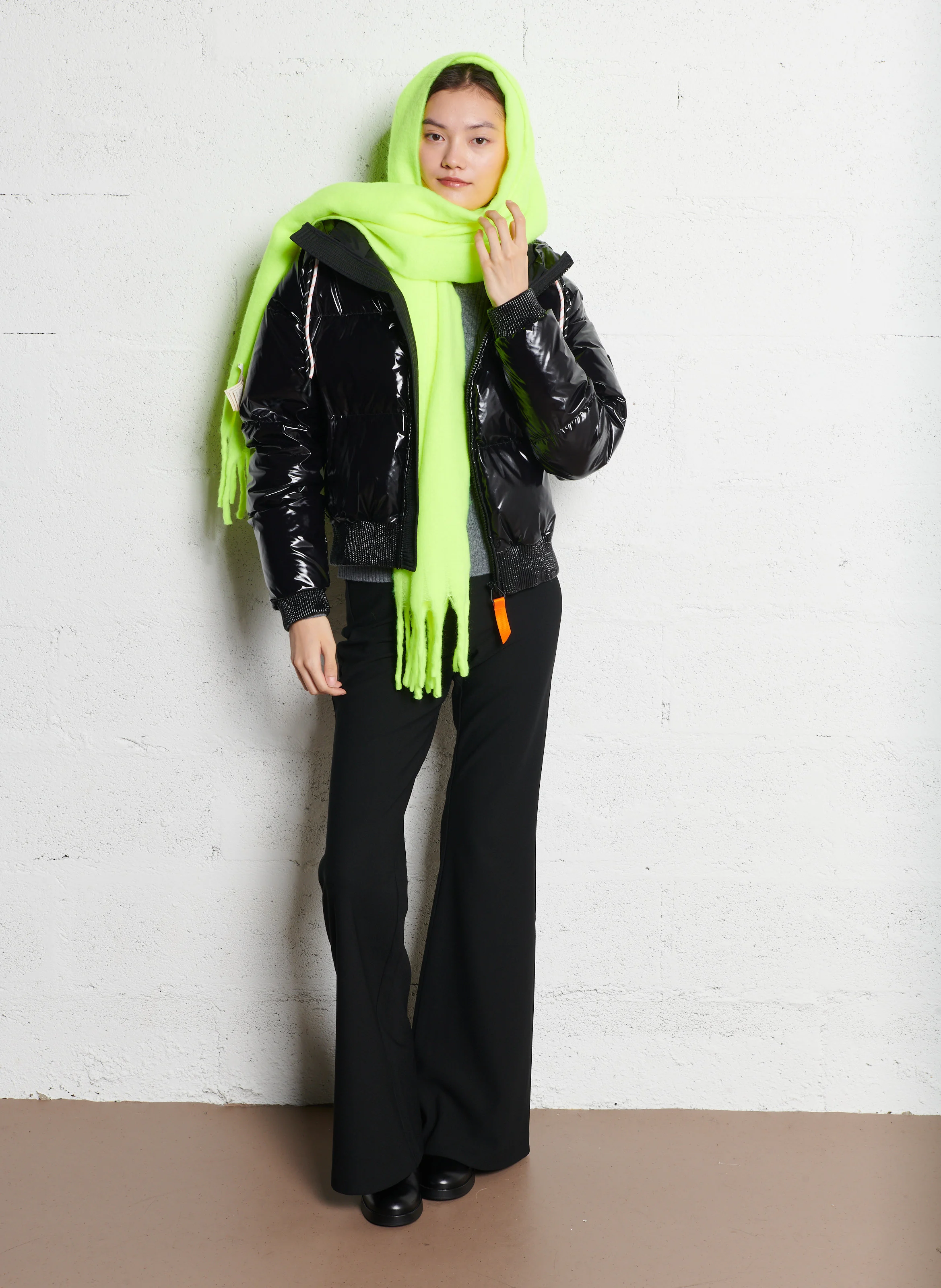 POPPY - Pantalon évasé cropped | Noir