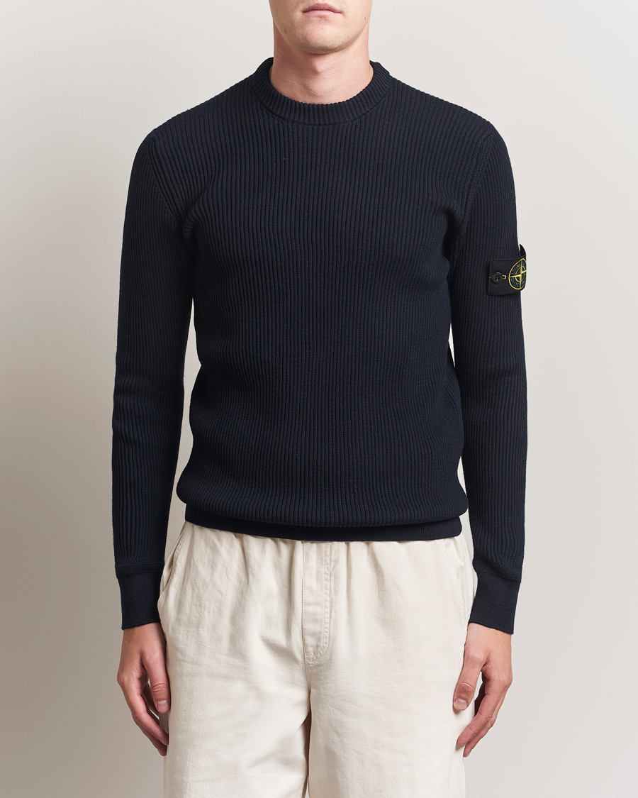 Stone Island Full Rib Crewneck Navy