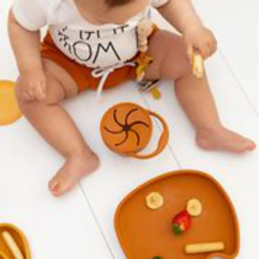 the cotton cloud Snackbecher aus Silikon Caramel