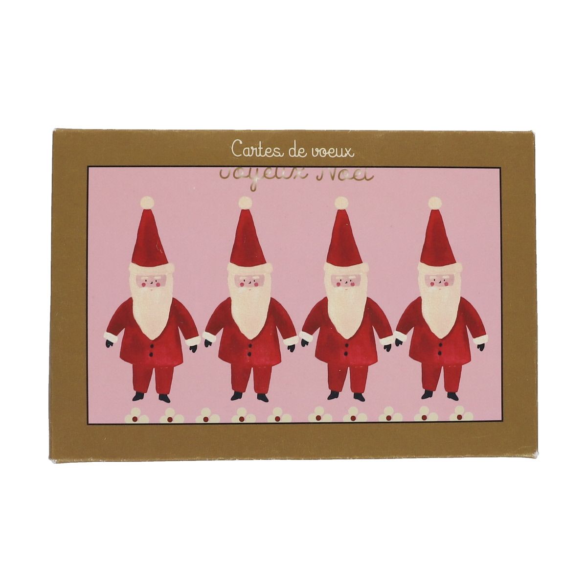 Coffret de 6 cartes de vœux et enveloppes Joyeux Noël Mercredi et Patati