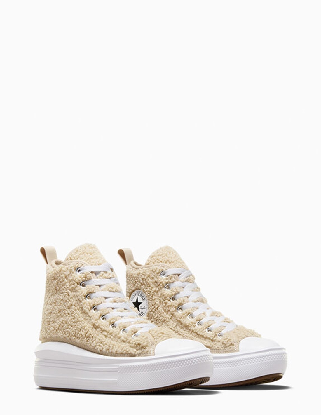 converse Sneakers Femme Montante Ctas Move Hi Beach Stone/White/Black