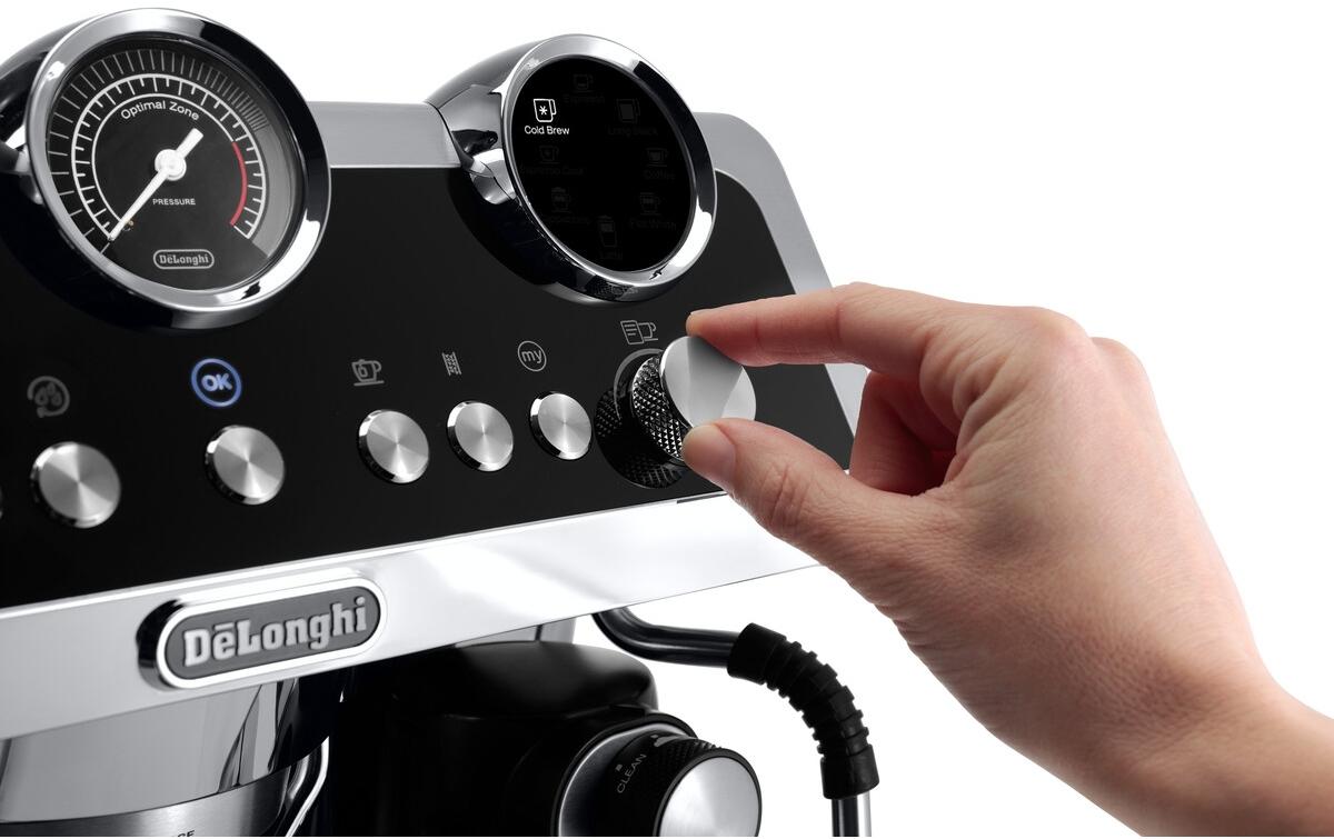 Siebträgermaschine La Specialista Maestro EC9865.M Silber<br>Espressomaschine mit Siebträger und integriertem Mahlwerk