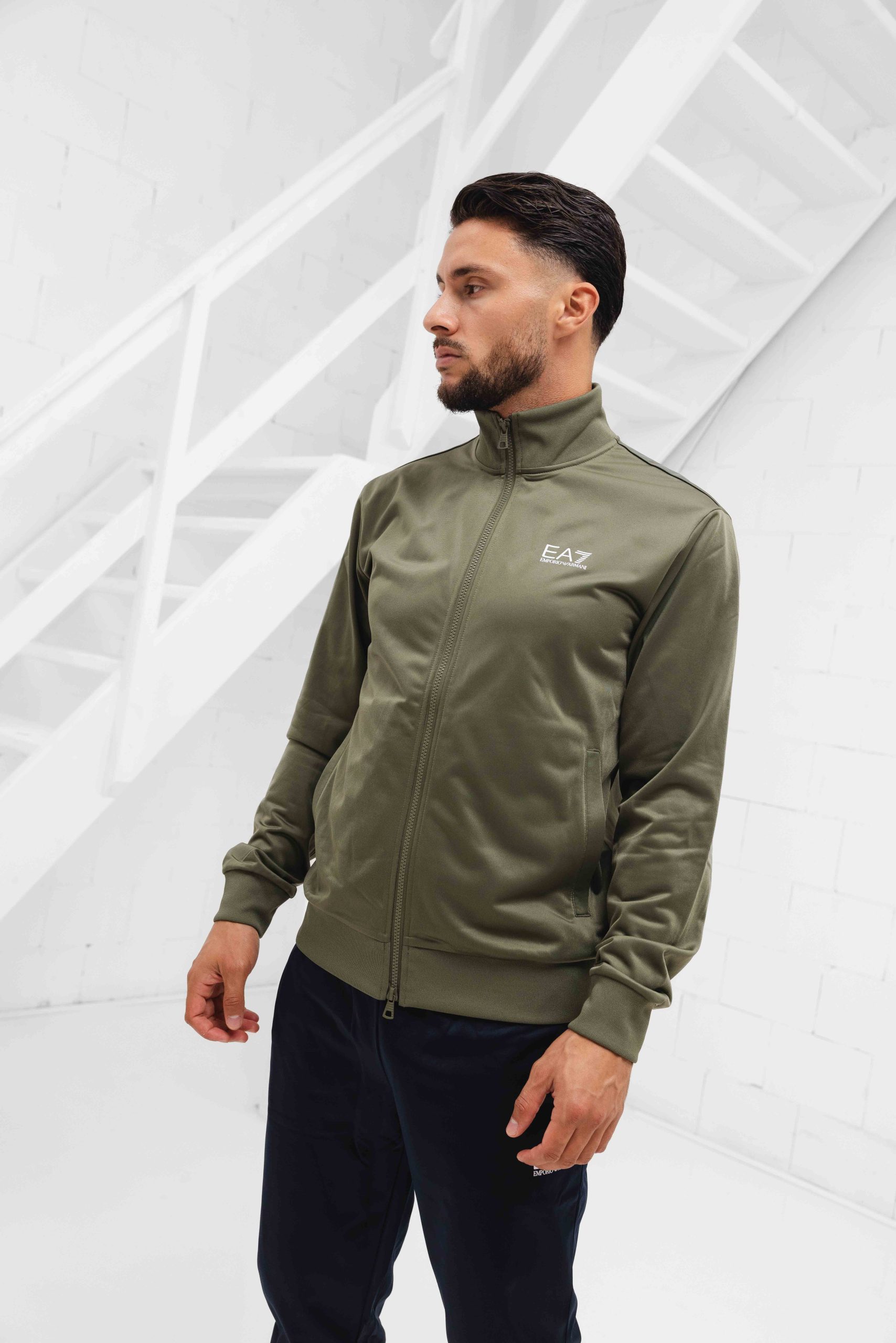EA7 Emporio Armani 8NPV65 Trainingspak Heren Groen/Zwart