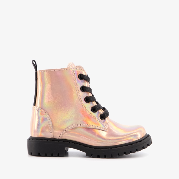 TwoDay leren meisjes veterboots