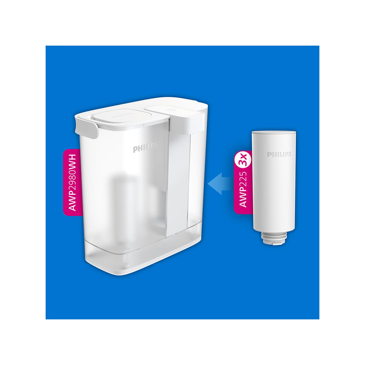 Philips Instant vannfilter AWP225/31 (3-pakning)