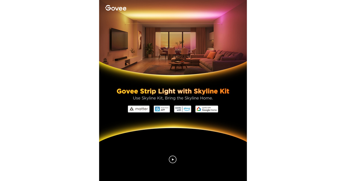 GoveeStrip Light met Skyline Kit ledstrip  (Wit, 4 meter)