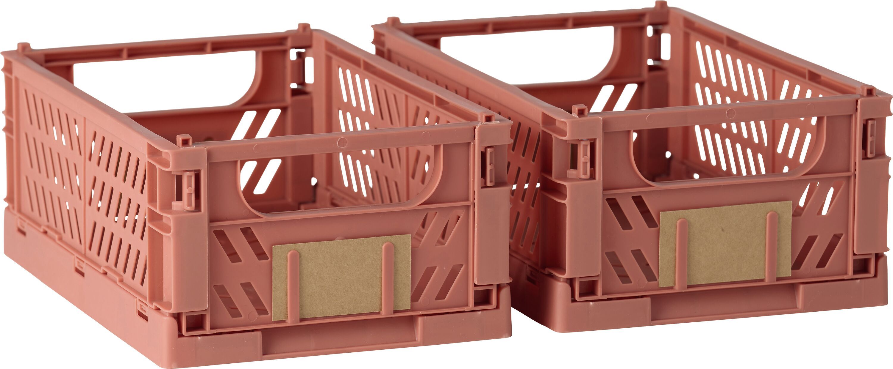 FELIX Klappbox rotbraun 2er Pack 17x12.5 - Rost / B: 17.0 cm x T: 12.5 cm x H: 7.0 cm