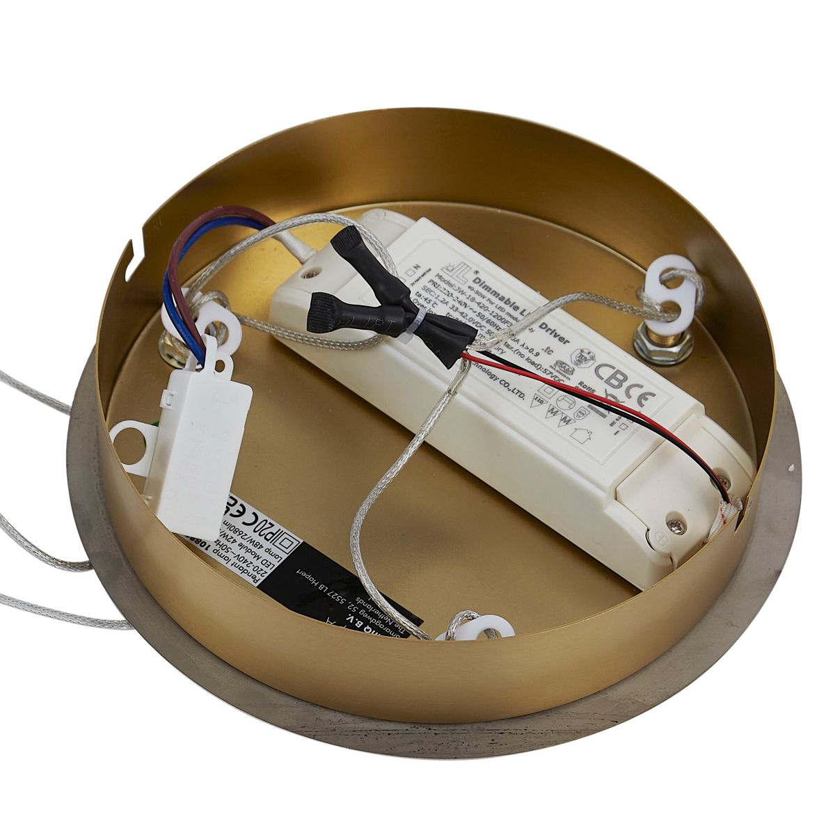 Design hanglamp goud 3-staps dimbaar - Organico