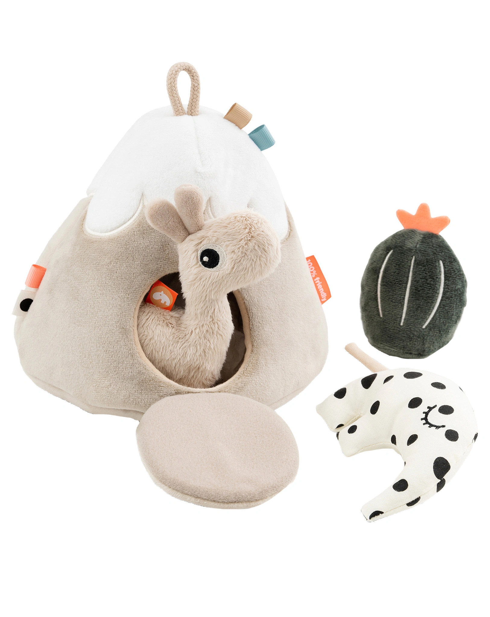 Kuscheltier-Set HIDE&SEEK - LALEE (22cm) 5-teilig in bunt