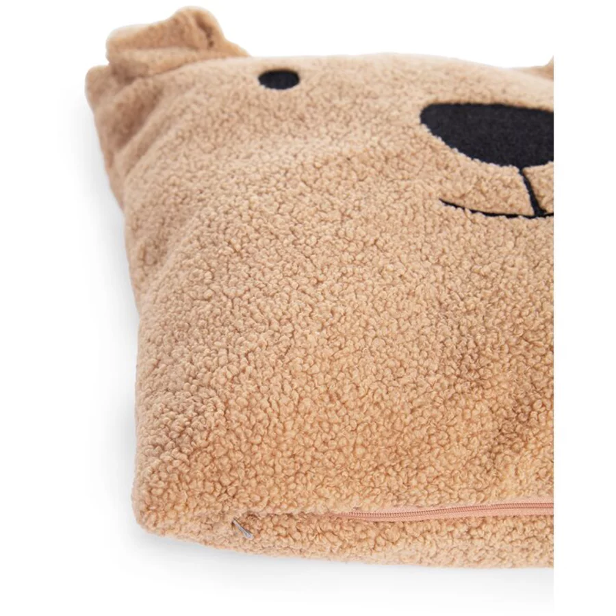 CHILDHOME Teddy Kissen 40 x 40 cm braun