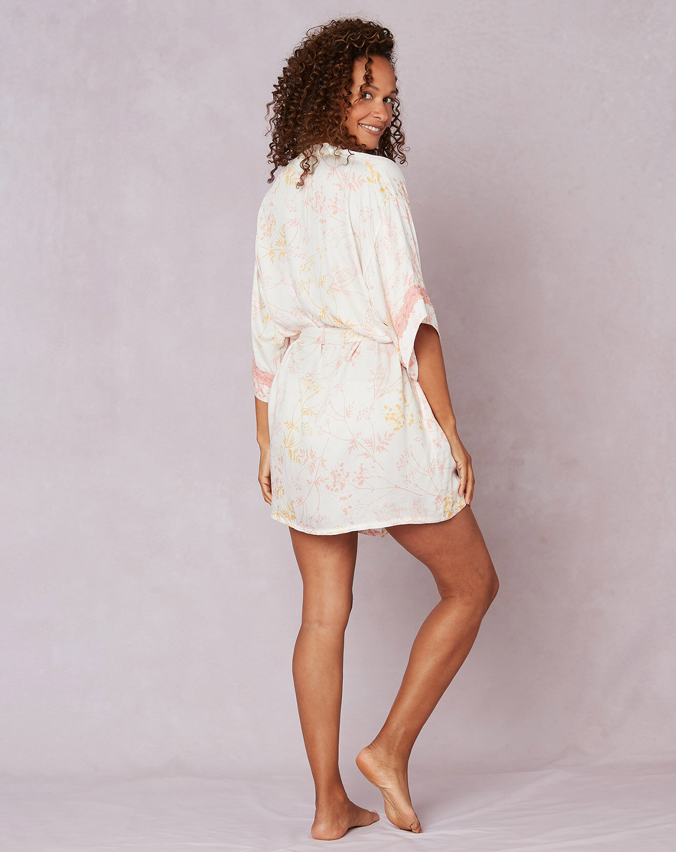 Le Chat Kimono Casamance corail/rose