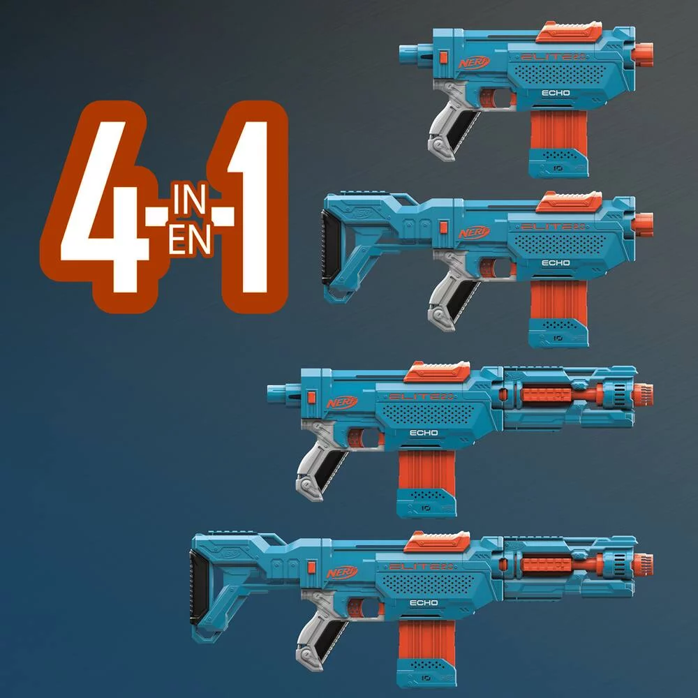 NERF ELITE 2.0 ECHO CS 10 ET FLECHETTES NERF ELITE OFFICIELLES